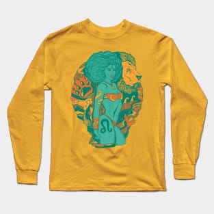 Mountain Green Leo Beauty Long Sleeve T-Shirt